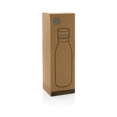 Logotrade promotional gift picture of: RCS Recycled stainless steel deluxe water bottle