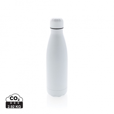 Logo trade promotional merchandise photo of: Solid colour vacuum stainless steel bottle 500 ml
