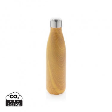 Logotrade promotional gifts photo of: Vacuum insulated stainless steel bottle with wood print