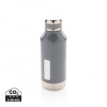 Logotrade corporate gift image of: Leak proof vacuum bottle with logo plate