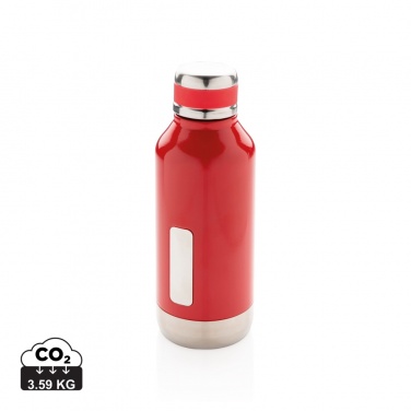 Logo trade promotional giveaways image of: Leak proof vacuum bottle with logo plate