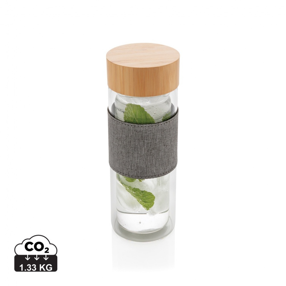 Logotrade promotional gift image of: Impact double wall borosilicate glass bottle