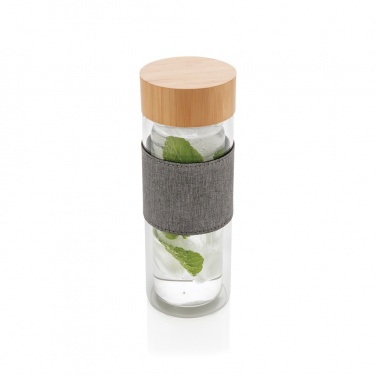 Logo trade promotional gifts image of: Impact double wall borosilicate glass bottle
