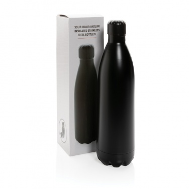 Logotrade advertising product picture of: Solid colour vacuum stainless steel bottle 1L
