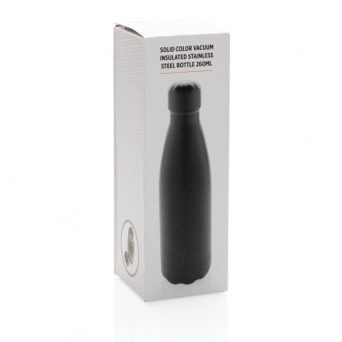 Logotrade advertising product picture of: Solid colour vacuum stainless steel bottle 260ml