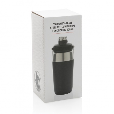 Logo trade promotional products picture of: Vacuum stainless steel dual function lid bottle 500ml