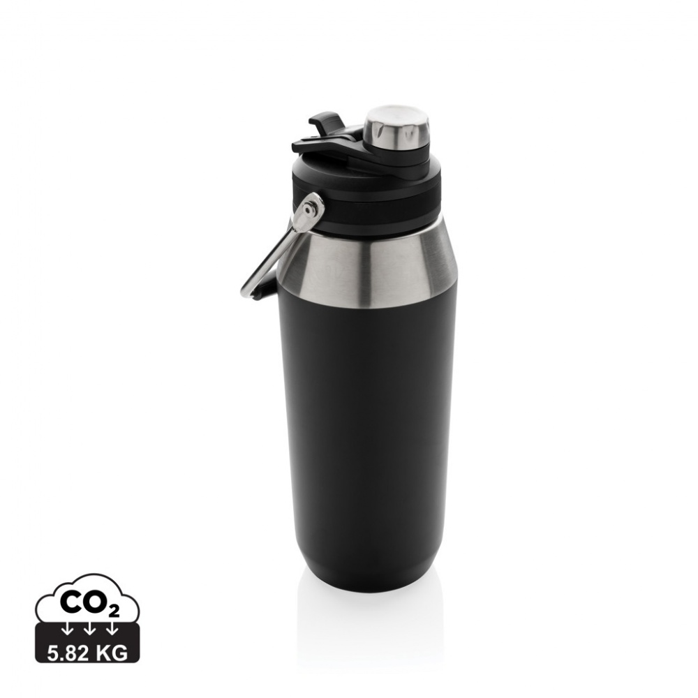Logotrade advertising product image of: Vacuum stainless steel dual function lid bottle 1L