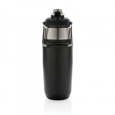Logo trade business gifts image of: Vacuum stainless steel dual function lid bottle 1L