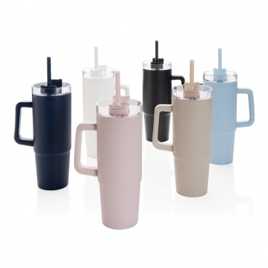Logo trade advertising products picture of: Tana RCS plastic tumbler with handle 900ml