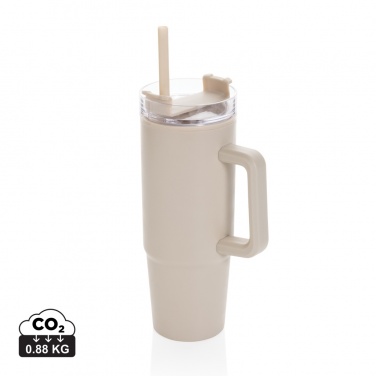 Logotrade advertising products photo of: Tana RCS plastic tumbler with handle 900ml