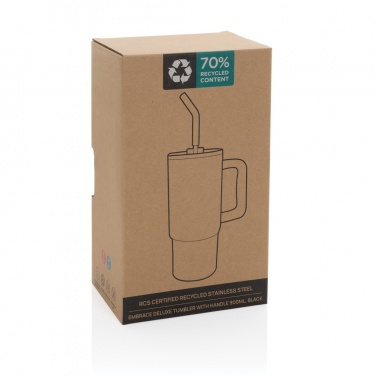 Logo trade business gift photo of: Embrace deluxe RCS recycled stainless steel tumbler 900ml