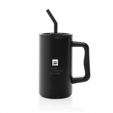 Logo trade promotional giveaway photo of: Cube RCS certified recycled steel mug 800ml