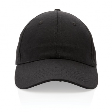 Logo trade business gifts image of: Impact 6 panel 190gr Recycled cotton cap with AWARE™ tracer