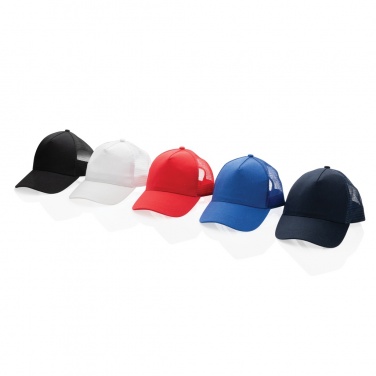 Logotrade promotional product image of: Impact AWARE™ Brushed rcotton 5 panel trucker cap 190gr