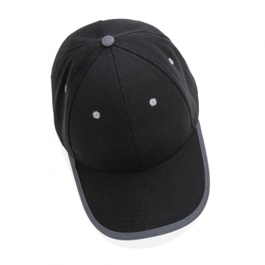 Logotrade business gifts photo of: Impact AWARE™ Brushed rcotton 6 panel contrast cap 280gr