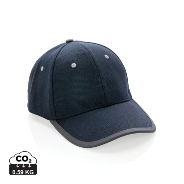 Logotrade advertising product picture of: Impact AWARE™ Brushed rcotton 6 panel contrast cap 280gr