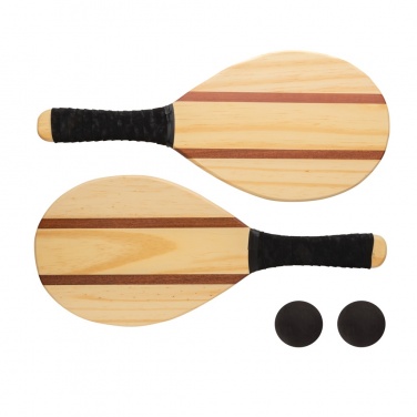 Logotrade promotional item picture of: Wooden frescobol tennis set