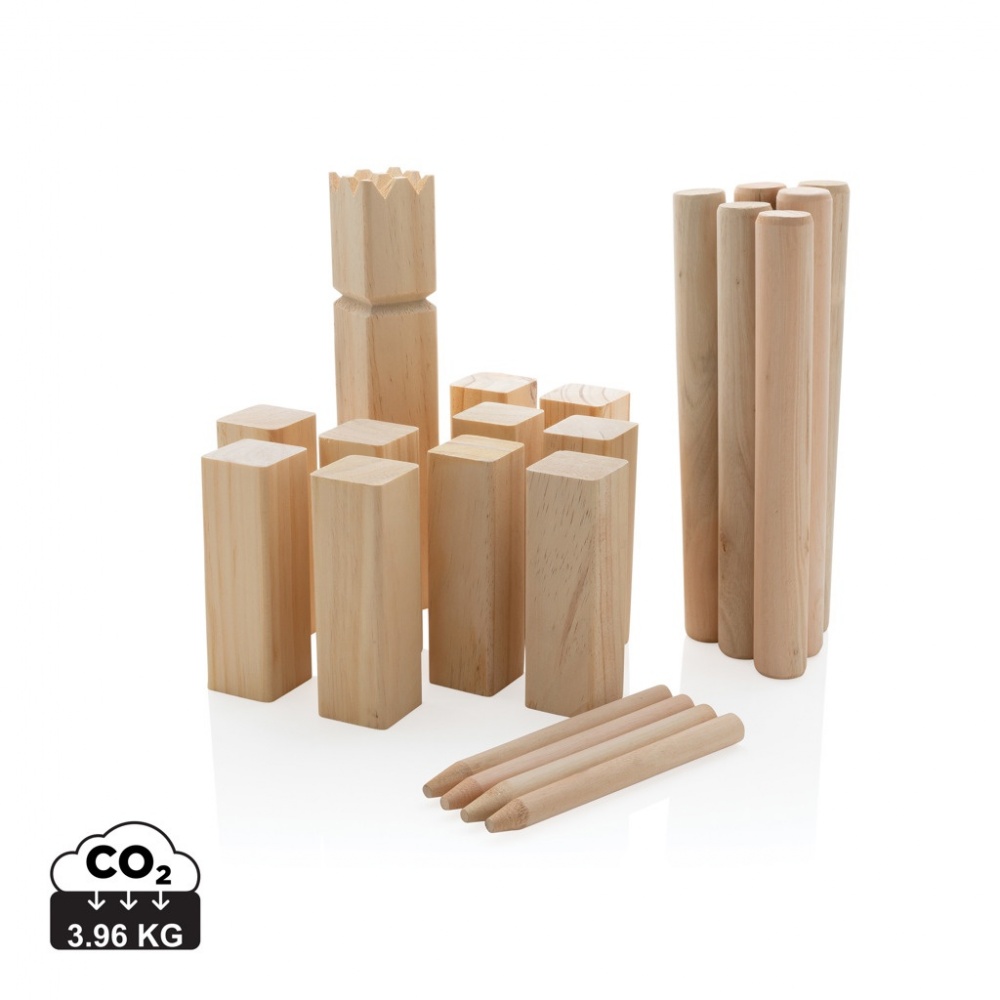 Logo trade promotional items image of: Wooden kubb set