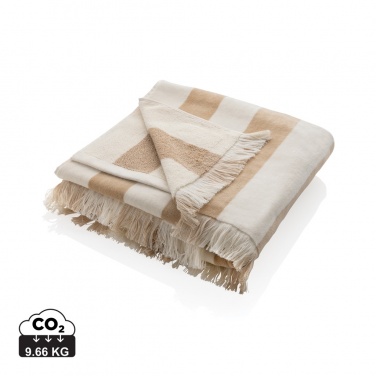 Logotrade promotional merchandise image of: Ukiyo Yukari AWARE™ XL deluxe beach towel 100x180cm