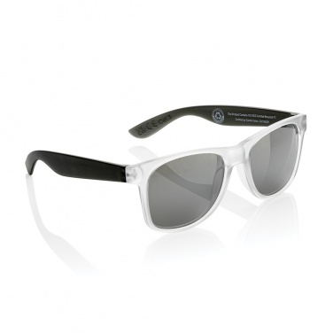Logo trade business gifts image of: Gleam RCS recycled PC mirror lens sunglasses