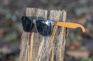 Logotrade promotional products photo of: GRS recycled PC plastic sunglasses with cork