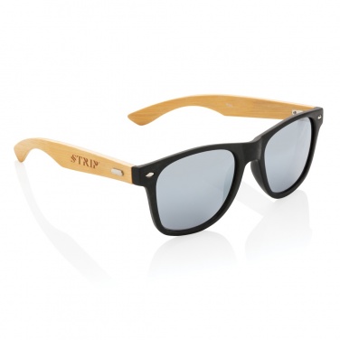 Logotrade promotional merchandise picture of: Bamboo and RCS recycled plastic sunglasses