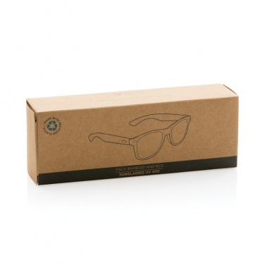 Logotrade advertising product image of: Bamboo and RCS recycled plastic sunglasses