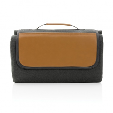 Logo trade promotional products image of: Impact AWARE™ RPET picnic blanket with PU cover