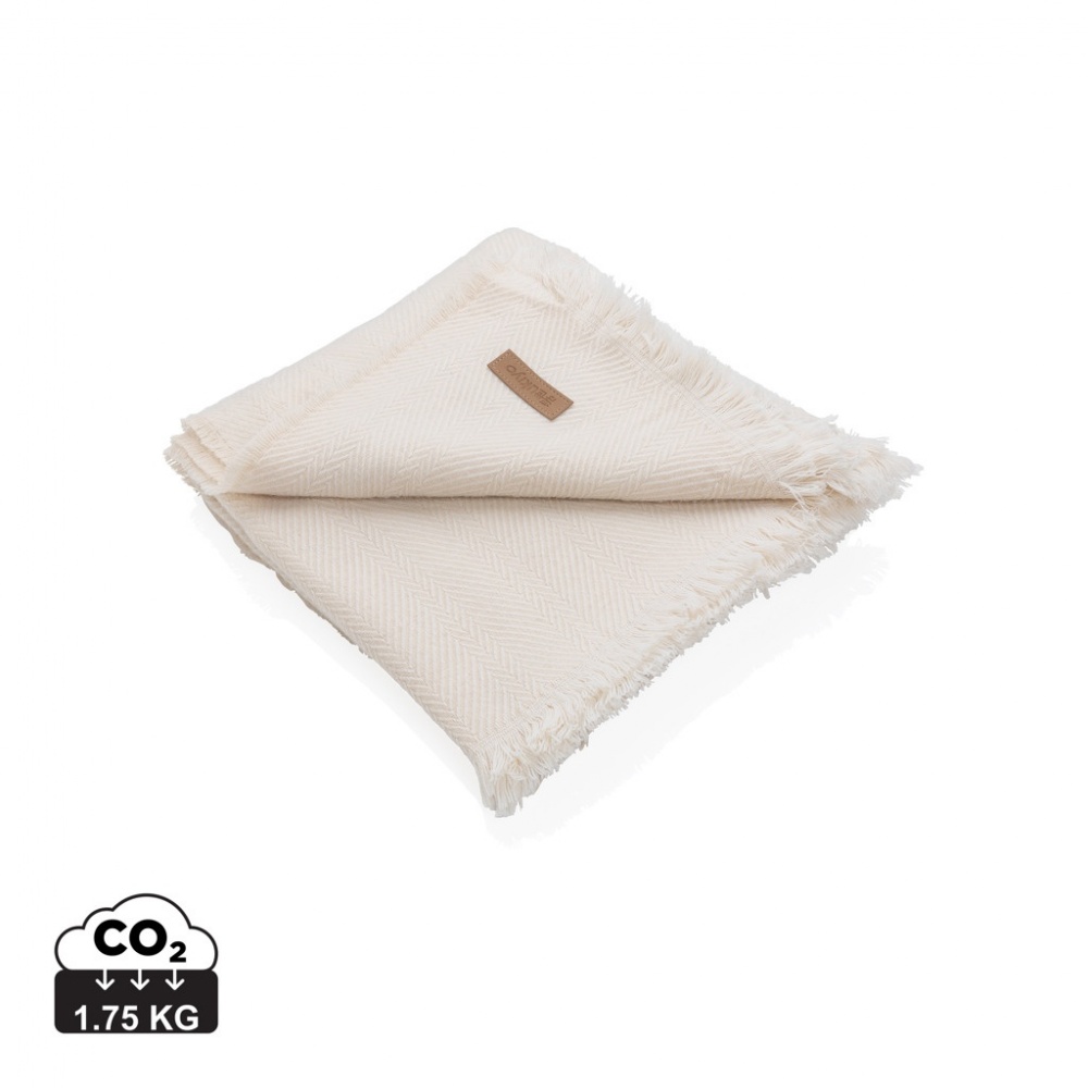 Logo trade corporate gifts picture of: Ukiyo Aware™ Polylana® woven blanket 130x150cm