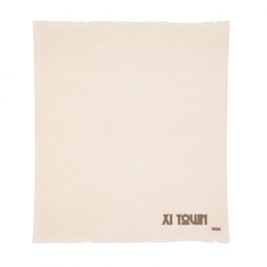 Logo trade promotional giveaways image of: Ukiyo Aware™ Polylana® woven blanket 130x150cm