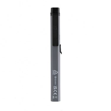 Logo trade advertising products picture of: Gear X RCS recycled plastic USB rechargeable pen light