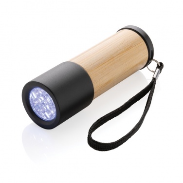 Logotrade corporate gift image of: Bamboo and RCS certfied recycled plastic torch