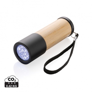 Logo trade promotional product photo of: Bamboo and RCS certfied recycled plastic torch