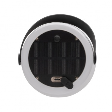 Logotrade advertising product picture of: SolarGlow RCS recycled ABS USB-rechargeable outdoor light