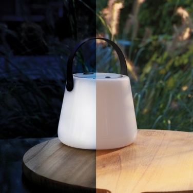 Logotrade promotional giveaway image of: SolarGlow RCS recycled ABS USB-rechargeable outdoor light