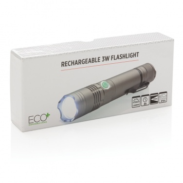 Logotrade corporate gift picture of: Rechargeable 3W flashlight