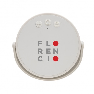 Logo trade promotional products image of: Aurora RCS recycled plastic USB re-chargeable table lamp