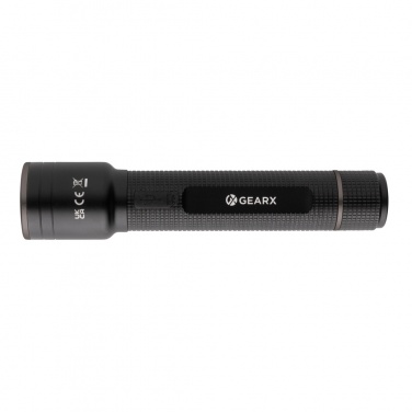 Logo trade corporate gift photo of: Gear X RCS recycled aluminum USB-rechargeable torch large