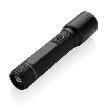Logo trade corporate gift photo of: RCS recycled aluminum USB-rechargeable heavy duty torch