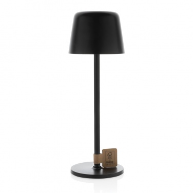 Logo trade promotional products picture of: Zenic RCS recycled plastic USB re-chargable table lamp