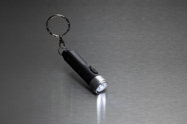 Logo trade advertising products picture of: Globix RCS recycled plastic USB re-chargeable keychain torch