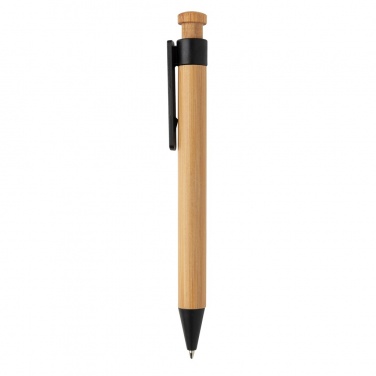 Logotrade business gifts photo of: Bamboo pen with wheatstraw clip