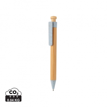 Logotrade promotional merchandise photo of: Bamboo pen with wheatstraw clip