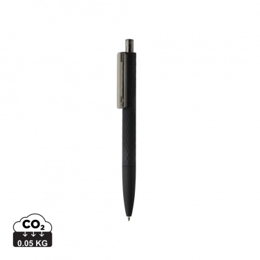 Logo trade promotional gift photo of: X3 black smooth touch pen