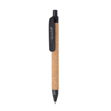Logo trade promotional merchandise photo of: Write wheatstraw and cork pen
