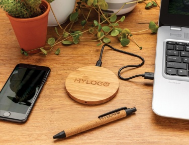 Logo trade promotional merchandise photo of: Write wheatstraw and cork pen