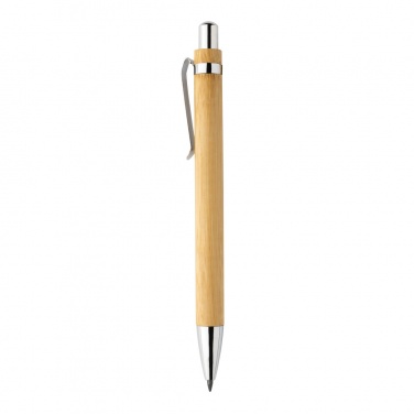 Logo trade advertising products picture of: Pynn bamboo infinity pen