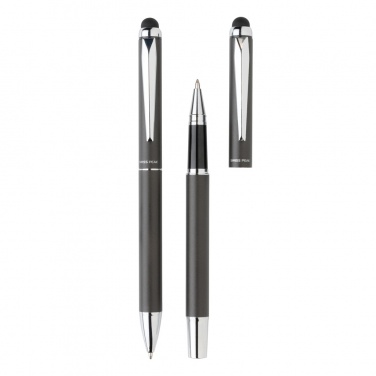 Logotrade promotional product image of: Swiss Peak deluxe pen set in PU pouch