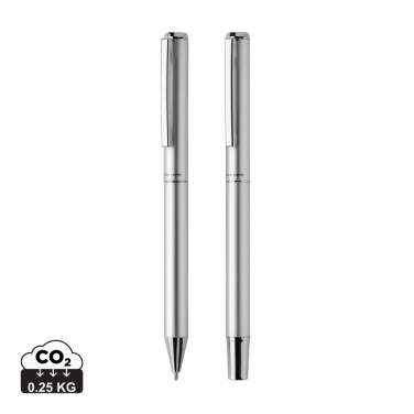 Logotrade promotional product picture of: Swiss Peak Cedar RCS certified recycled aluminum pen set