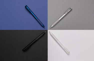 Logo trade promotional item photo of: TwistLock GRS certified recycled ABS pen
